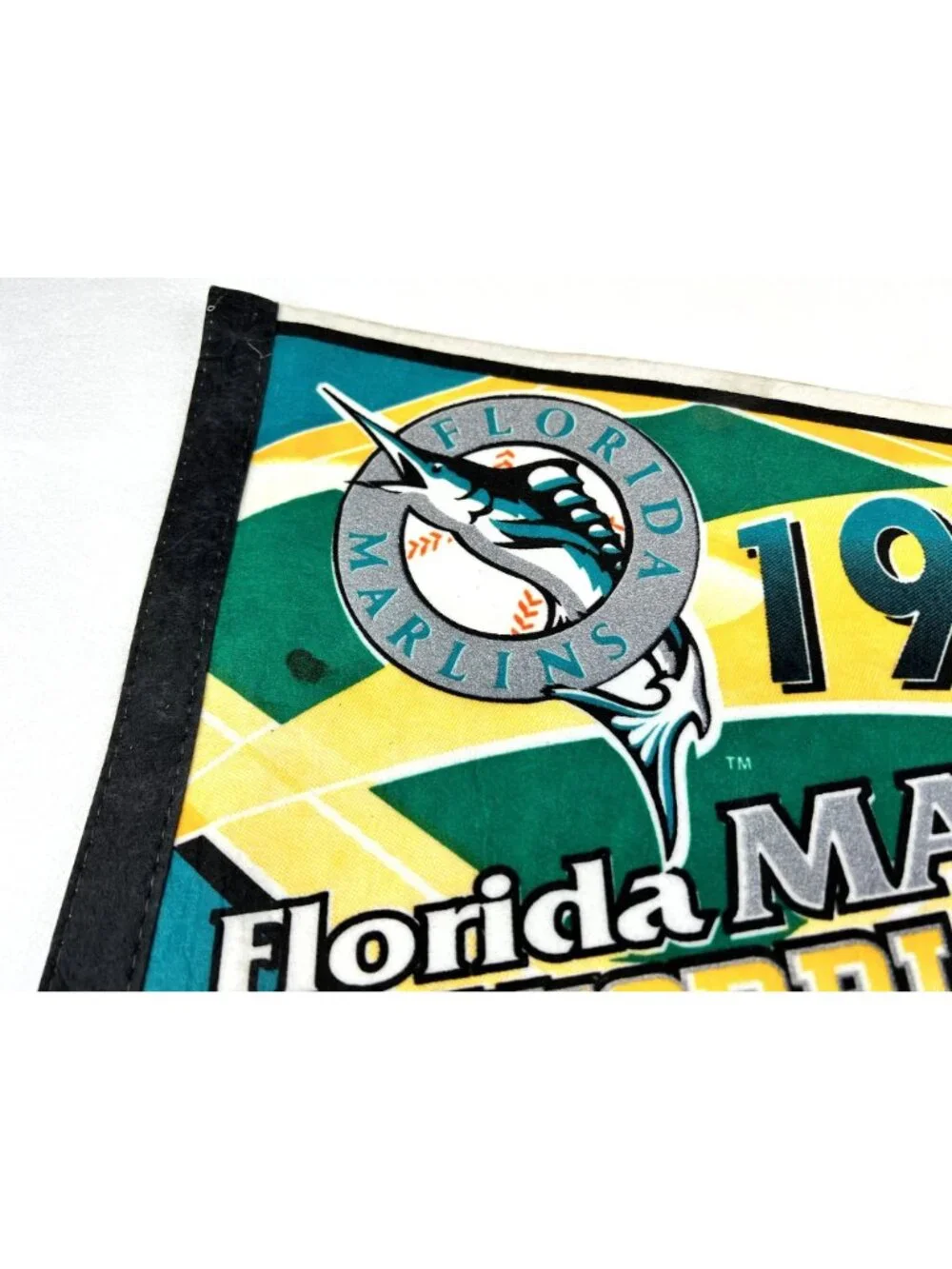 Vintage 1997 Florida Marlins National League Champions World Series pennant